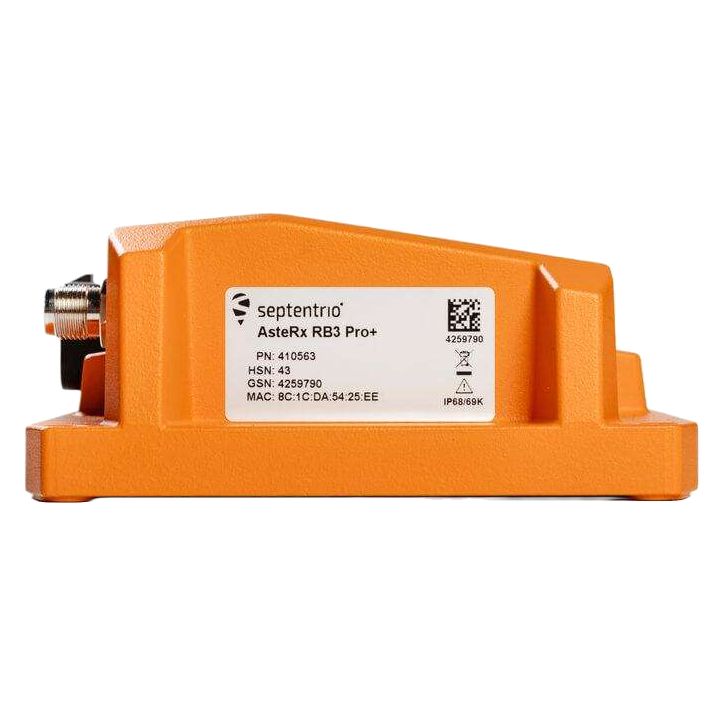 Septentrio AsteRx RB3 Pro+ - Vue arrière boîtier IP69K renforcé