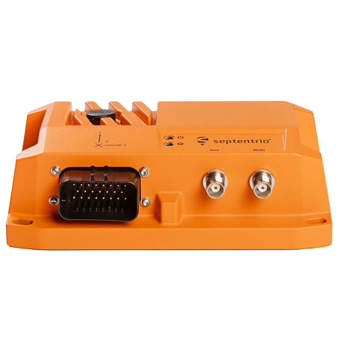 Septentrio AsteRx RBi3 Pro+ - Vue de côté avec connecteurs TNC et Amphenol