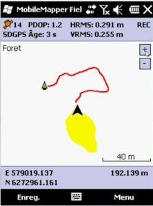 Suite logicielle MobileMapper Flied (GPS) et Mobile Mapper Office (PC)