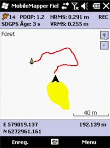 Suite logicielle MobileMapper Flied (GPS) et Mobile Mapper Office (PC)