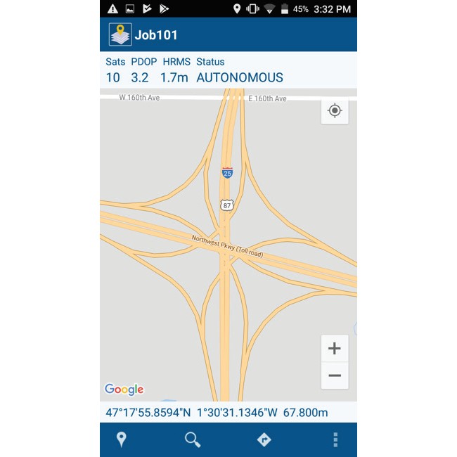 Solution logicielle intégrée MobileMapper Field