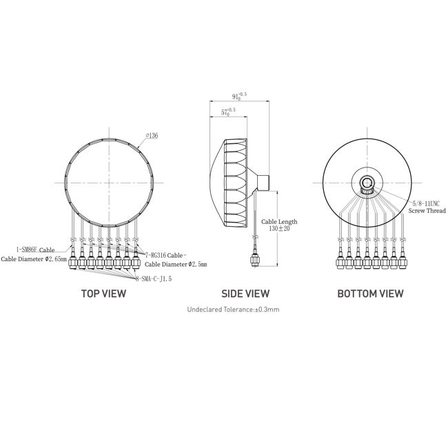 Antenne Harxon HX-AULT002 pour véhicule connecté