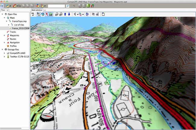 Logiciel de navigation Land7 de TwoNav