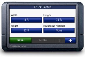 GPS Garmin Nuvi 465T Truck Europe