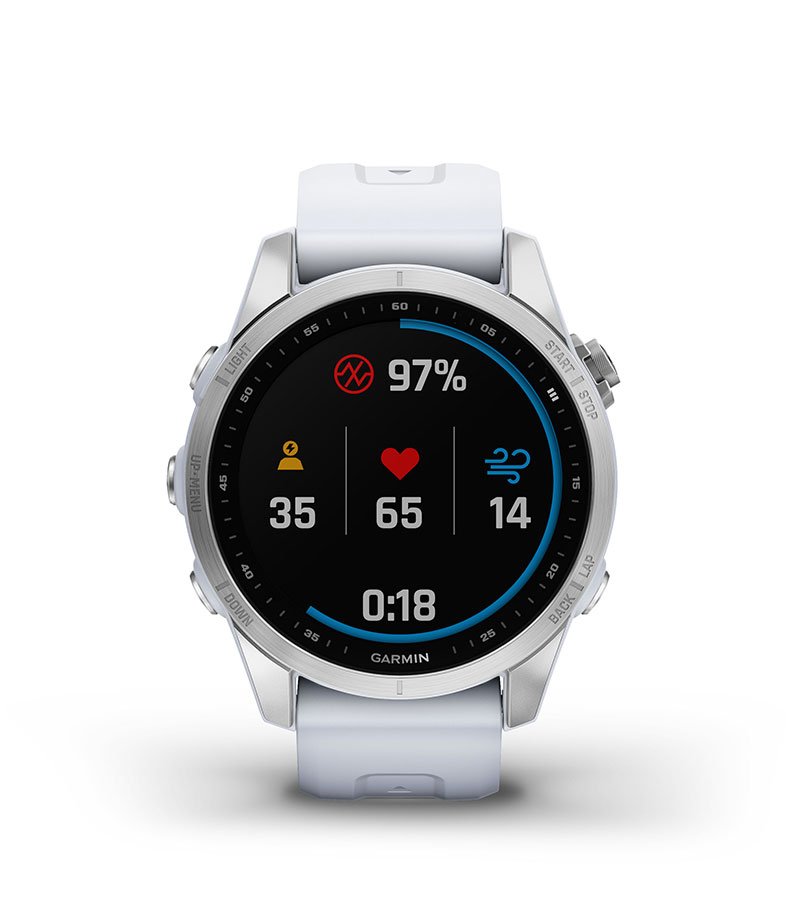 Montre Garmin fenix 7S (Standard - Solar - Sapphire)