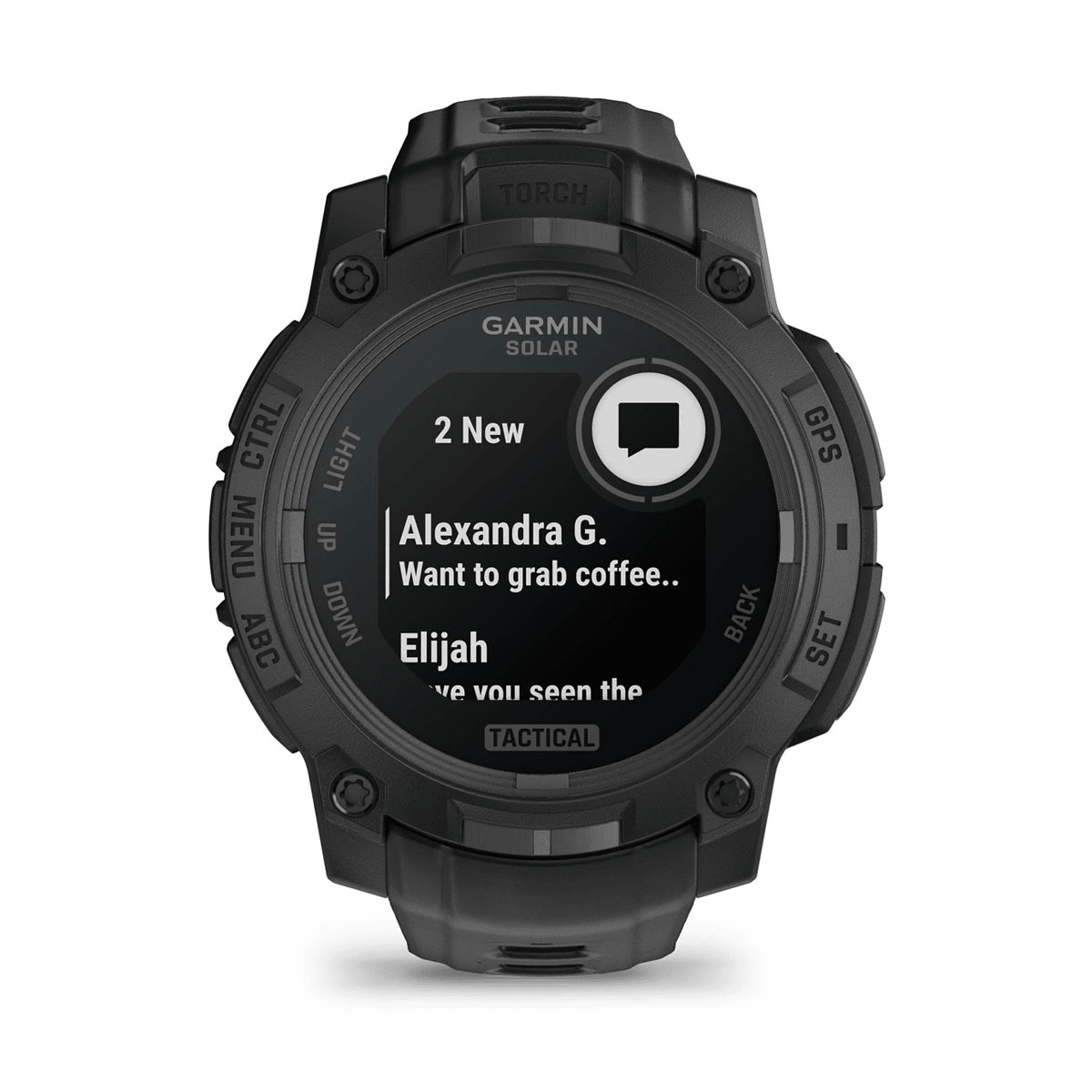 Montre Garmin Instinct 3 Solar 45mm Tactical Edition - profil droit