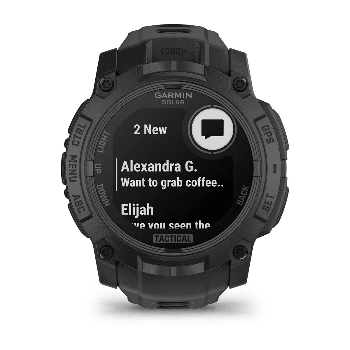 Montre Garmin Instinct 3 Solar 50mm Tactical Edition - profil droit