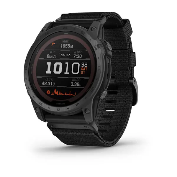 Montre Garmin tactix 7 standard, pro, ballistics