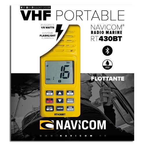 VHF Portable Navicom RT430BT