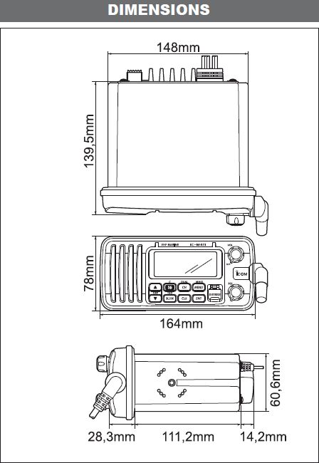 VHF MARINE FIXE ASN CLASSE D IC - M411