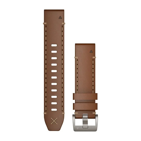 Bracelet de montre QuickFit 22 Bracelet en cuir de vachette italien pour  fenix 7 Pro Solar Edition 