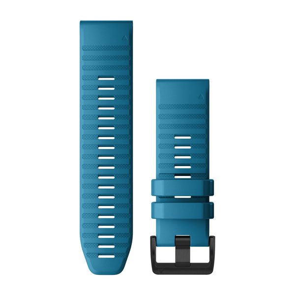 Bracelet QuickFit - 26mm - Silicone bleu céruléen  pour  fenix 7X Pro Solar Edition 