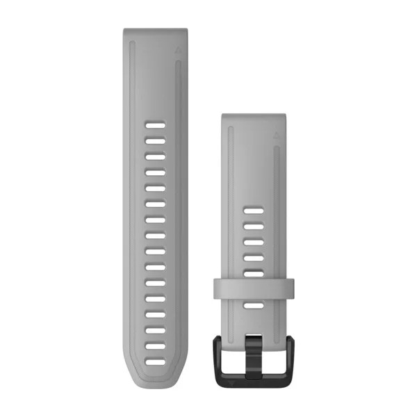 Bracelets QuickFit - 20mm Silicone gris poudré pour  Garmin Descent Mk2S 