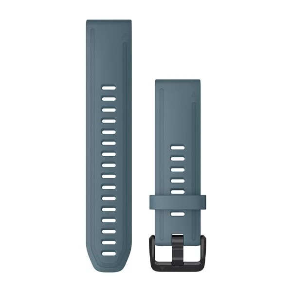 Bracelets QuickFit - 20mm Silicone bleu lagon pour  Garmin Descent Mk2S 