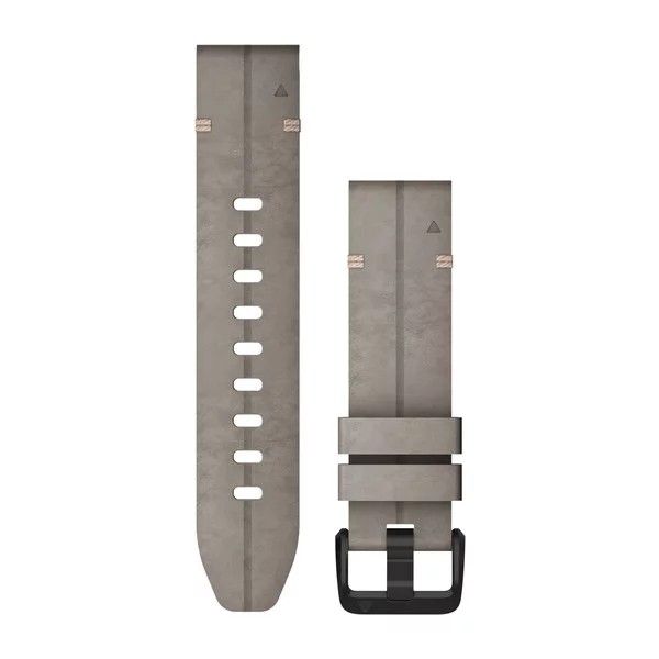 Bracelets de montre QuickFit - 20mm, daim gris argile pour  Garmin Descent Mk2S 