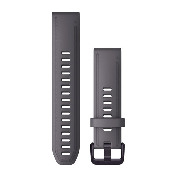 Bracelet QuickFit - 20mn - Silicone gris argile avec fermoir améthyste pour  Garmin Descent Mk2S 